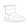 Bottines fourrées femme gris argent - Taille 36 à 41