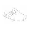 Sabots homme AYOKA en cuir kaki - Modèle Soube