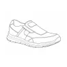 Chaussures Drill noires sans lacets en cuir imperméable