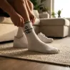 Lot de 3 paires de chaussettes sport coton - Blanc
