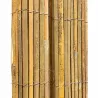 Clôture bambou fendu 5m x 1,5m - Occultation naturelle