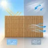 Clôture bambou fendu 5m x 1,5m - Occultation naturelle
