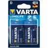 Piles Varta LR20 D 1.5V - Lot de 2 alcalines