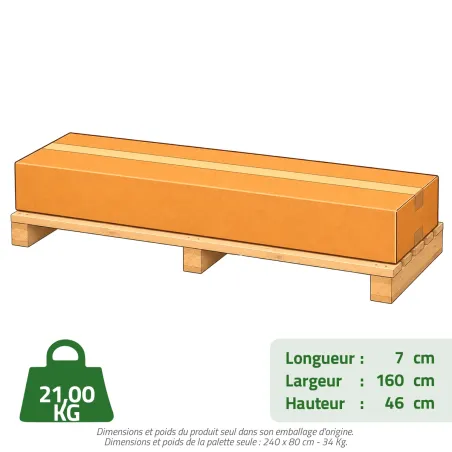 Abri à bûches métal 2,6 stères - Bûches 50 cm