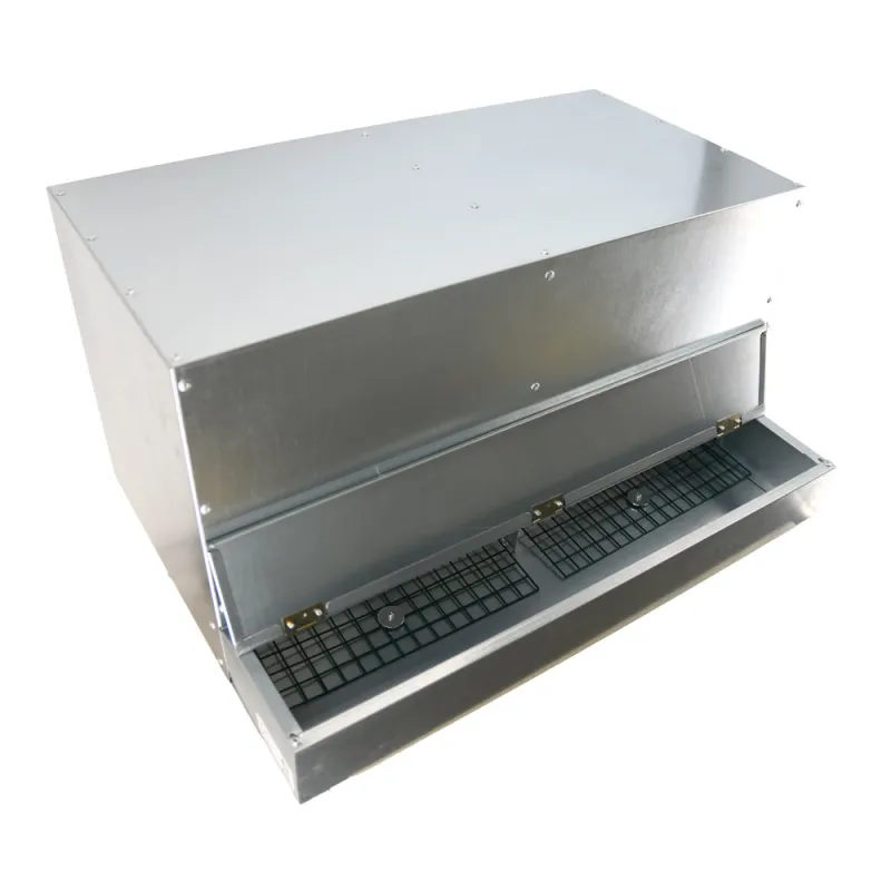 Pondoir galvanisé 2 cases - Ramassage extérieur