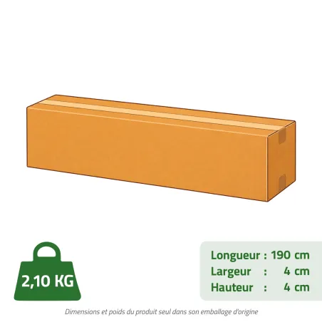 Jambe de force acier pour piquet grillage - Ø38 x 190 cm