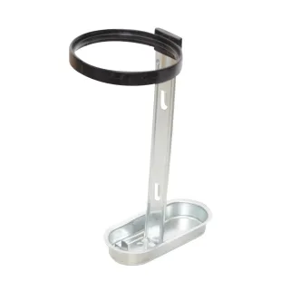 Abreuvoir galvanisé porte-bouteille pour volailles