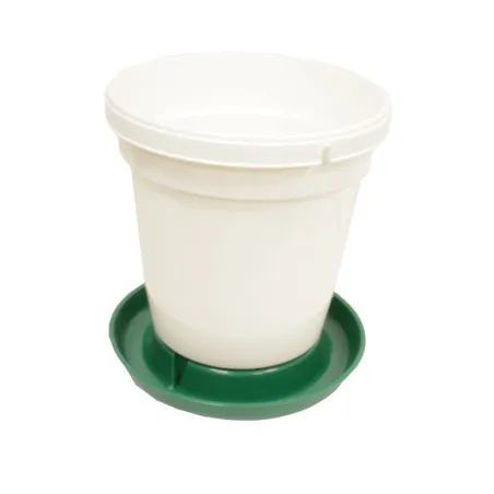 Abreuvoir seau 18L vert et blanc à anse - Olba