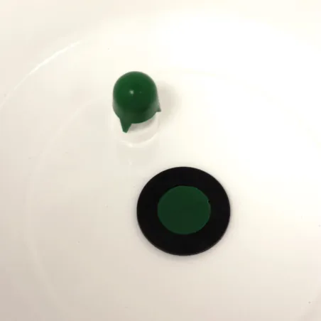 Abreuvoir seau 18L vert et blanc à anse - Olba