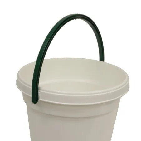 Abreuvoir seau 18L vert et blanc à anse - Olba
