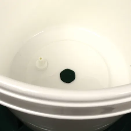 Abreuvoir seau 18L vert et blanc à anse - Olba