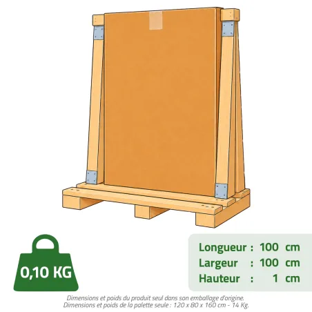 Feutre de paillage naturel - Rouleau de 2m