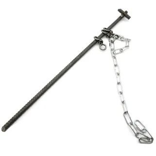 Kit d'ancrage pour piège lacet - Piquet, chaîne et fixations