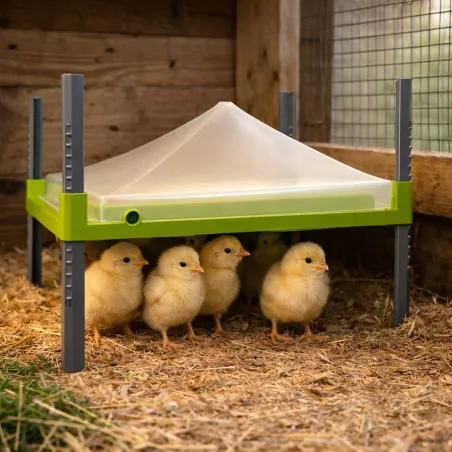 Couvercle anti-perchage pour panneau chauffant