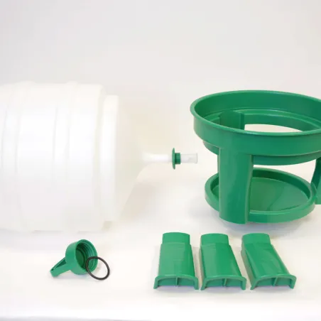 Abreuvoir siphon 30L sur pieds - Eau fraîche pour volailles