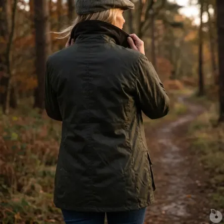 Veste femme Walker and Hawkes Kirkstall vert ciré