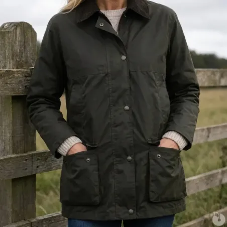 Veste femme Walker and Hawkes Kirkstall vert ciré