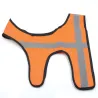 Gilet orange fluo réfléchissant pour chien Teckel et Terrier