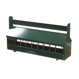 Mangeoire galvanisée verte 4,2L pour pigeons