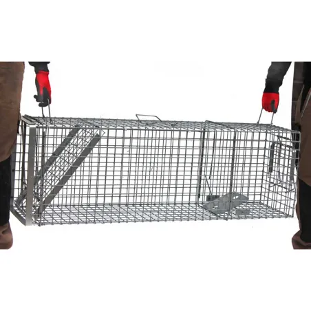 Cage-piège Hardy 3 ressorts 60° 120x34x42 cm anti-nuisibles