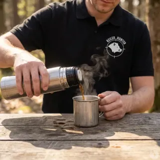 Polo Keiler Hunter noir - Confort et style pour éleveurs