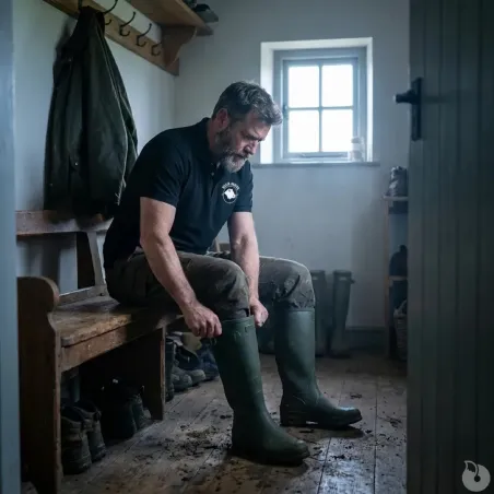 Polo Keiler Hunter noir - Confort et style pour éleveurs