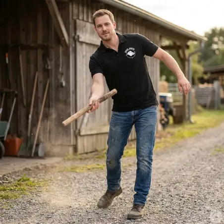 Polo Keiler Hunter noir - Confort et style pour éleveurs