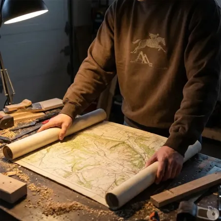 Sweat Euro Hunt S105 - Chasse & extérieur marron