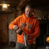 Sweat capuche Bartavel® orange sangliers M à 3XL
