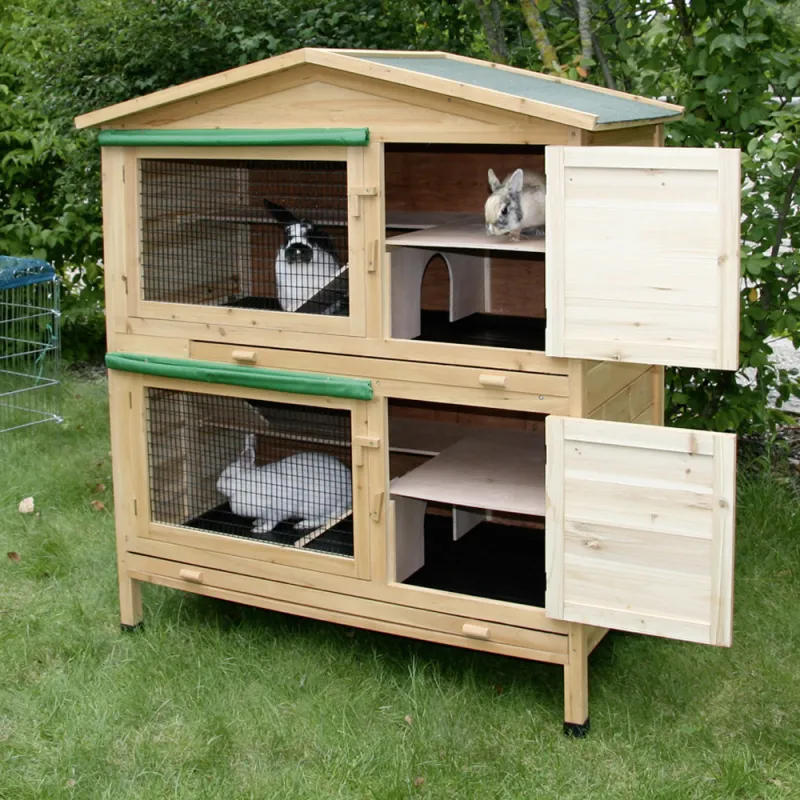 Appartement 2 zones pour rongeurs 118x61x130 cm