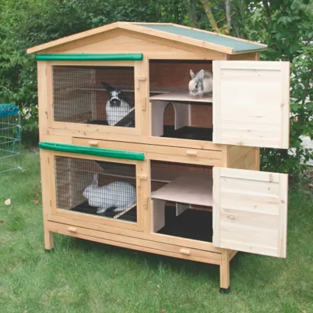 Appartement 2 zones pour rongeurs 118x61x130 cm