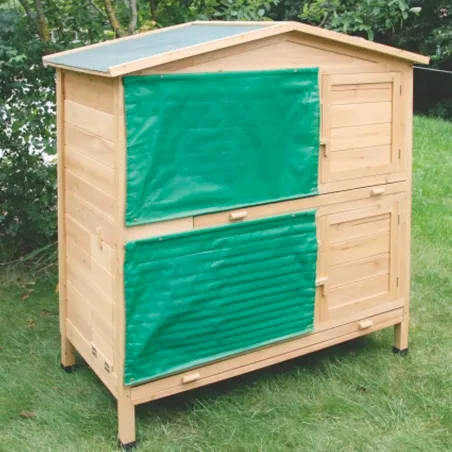 Appartement 2 zones pour rongeurs 118x61x130 cm