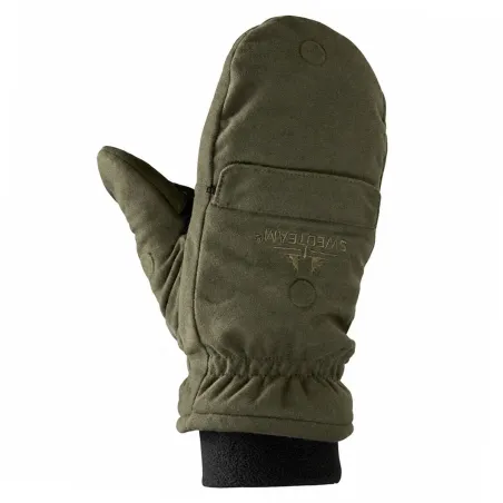Gants-moufles chauffants kaki S à 2XL - Swedteam