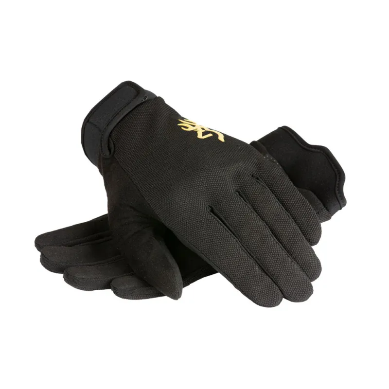 Gants Browning Proshooter mesh noir S-XL pour tir et outdoor