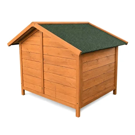 Abri bois chien avec terrasse surélevée - Taille M
