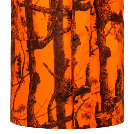 Manteau imperméable long camo orange - M à 4XL