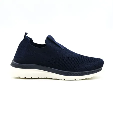 Baskets femme sans lacets bleu marine - Confort et style