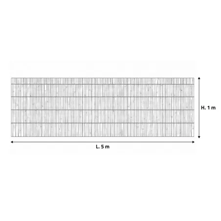 Canisse bambou fendu 5m x 1m - Occultation naturelle