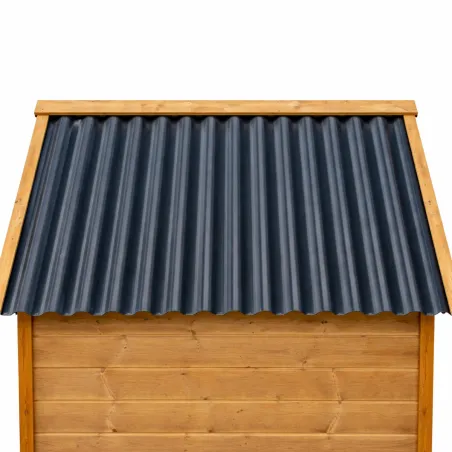 Niche chien en bois toit type chalet taille XL 96 x 104 x 112 cm