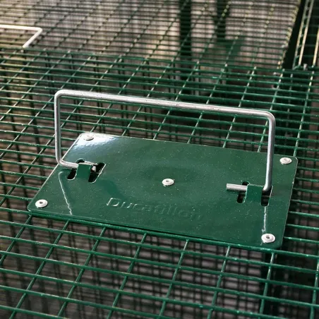 Piège à renard 4 entrées 1,35m x 1,35m x 0,45m