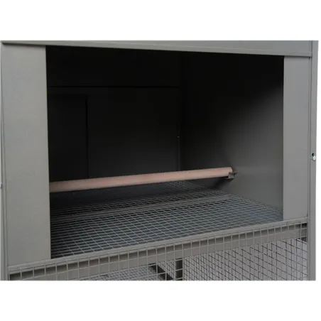 Poulailler galvanisé 3-4 poules 200x80x120 cm métal