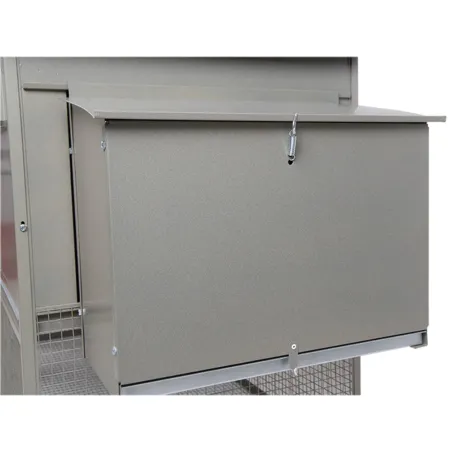 Poulailler galvanisé 3-4 poules 200x80x120 cm métal