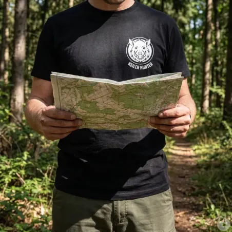 T-Shirt Keiler Hunter noir coton 190g/m² manches courtes