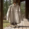 Chemise Bartavel® coton beige multipoches S-3XL