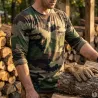 T-shirt Homme Camo CE Manches Longues - Coton 180g/m²
