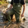 Waders homme kaki en nylon PVC - Imperméables et respirants