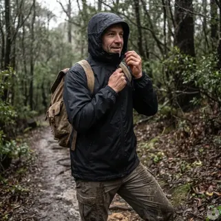Veste imperméable Ranger Homme - Noire DCA France