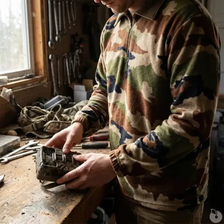 Chemise polaire camo F1 - Chaleur et discrétion outdoor