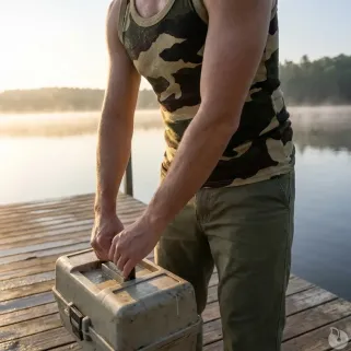 Débardeur camo coton léger M à 3XL - Chasse & extérieur