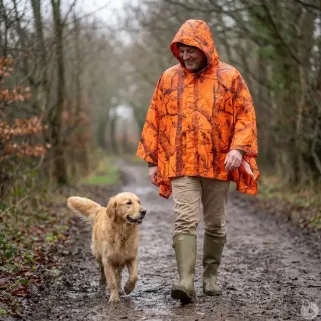 Pèlerine Dinan Ghost imperméable orange Ghost Camo